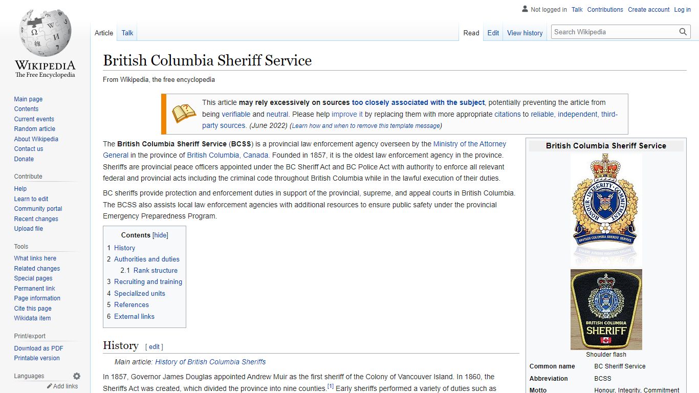 British Columbia Sheriff Service - Wikipedia